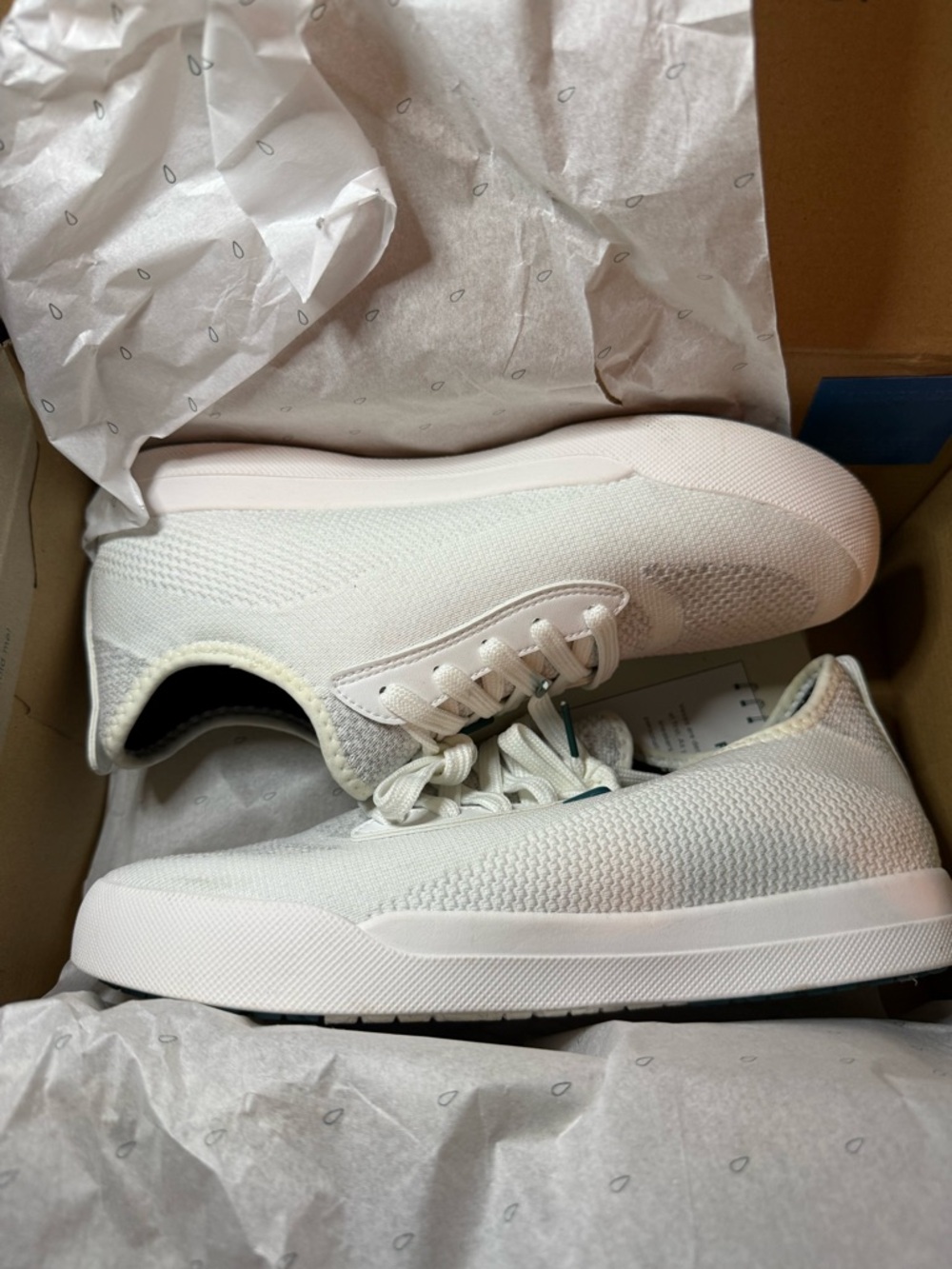 Vessi White Knit Slip-On Sneakers
